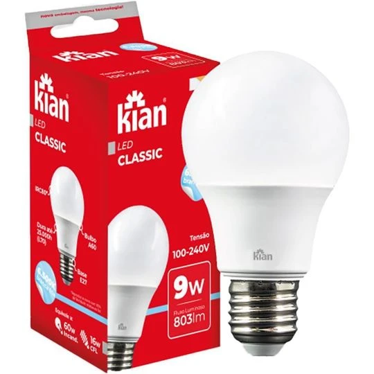 LAMP LED A60 9W E27 LUZ BR KIAN