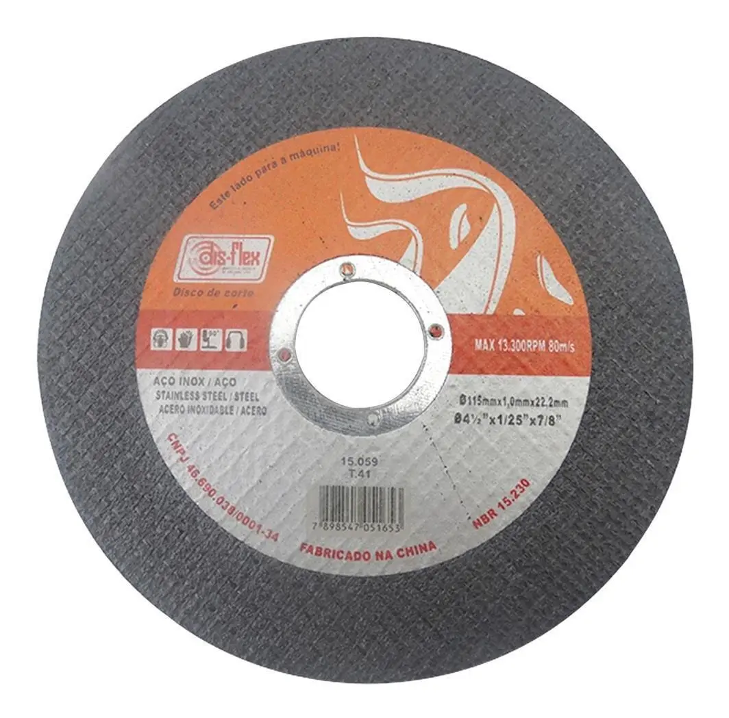 DISCO DE CORTE INOX 115X10X222MM BZ DISFLEX