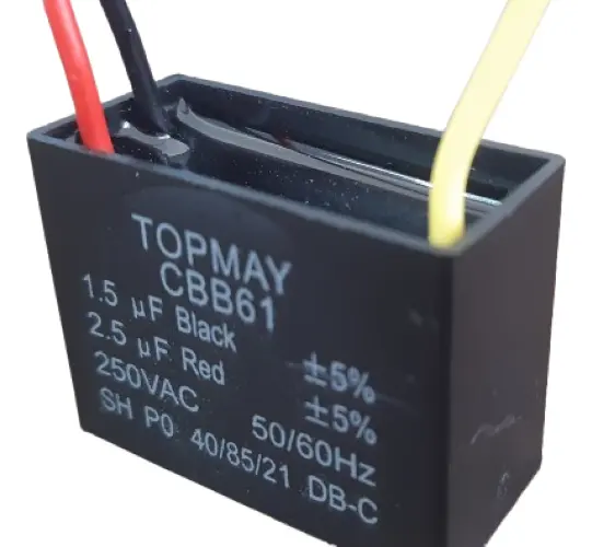 CAPACITOR P/VENTILADOR 1,5+2,5UF/250