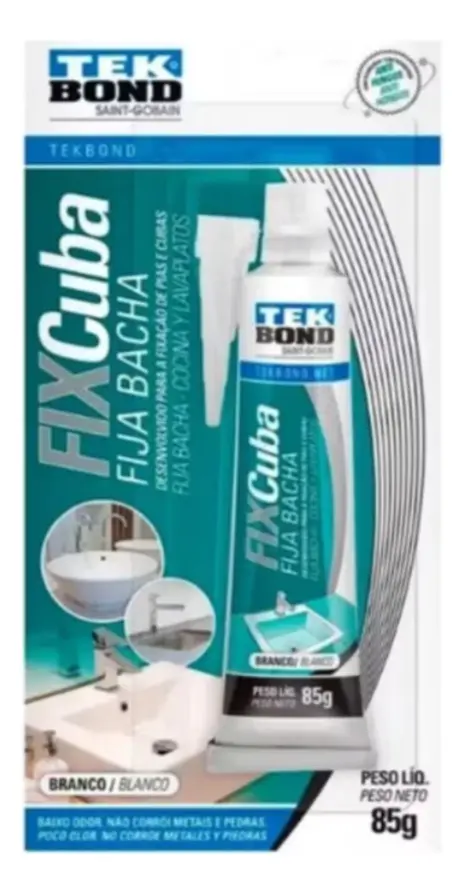FIXA CUBA BRANCO 85G TEKBOND