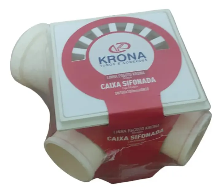CAIXA SIFONADA N.5 QUADRADA 100X100X50 KRONA