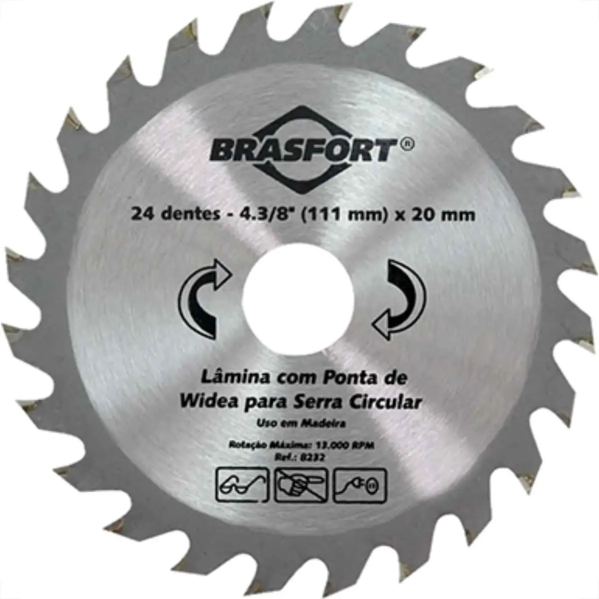 DISCO VIDEA 24 DENTES 4.3/8 BRASFORT