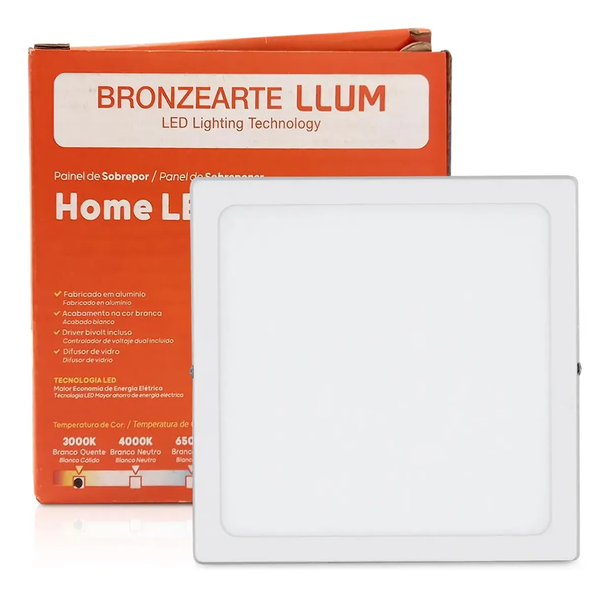 PAIN SOB 24W QD 30X30 LUZ AM BRONZEARTE