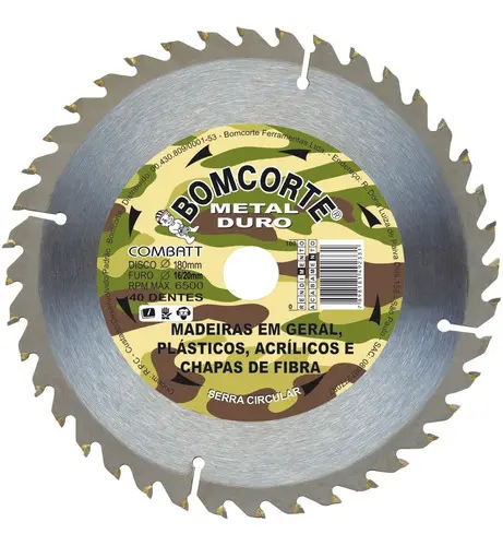 DISCO MADEIRA COMBAT 24 DENTES 71/4 BOMCORTE