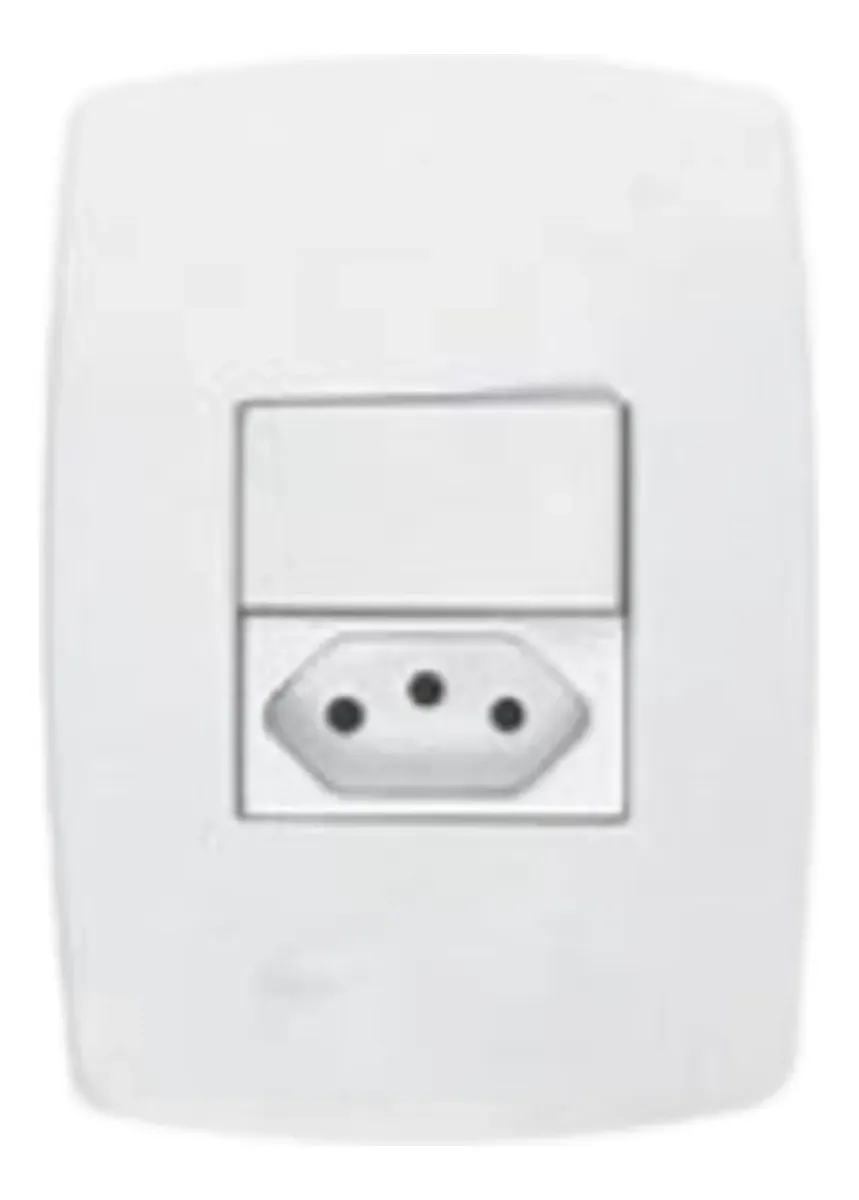 CONJUGADO INTERRUPTOR+TOMADA 10A BRANCO RADIAL-POLAR