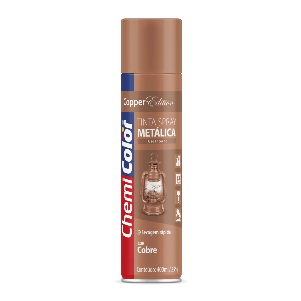 TINTA SPRAY METALICO 400ML ROSE GOLD CHEMICOLOR