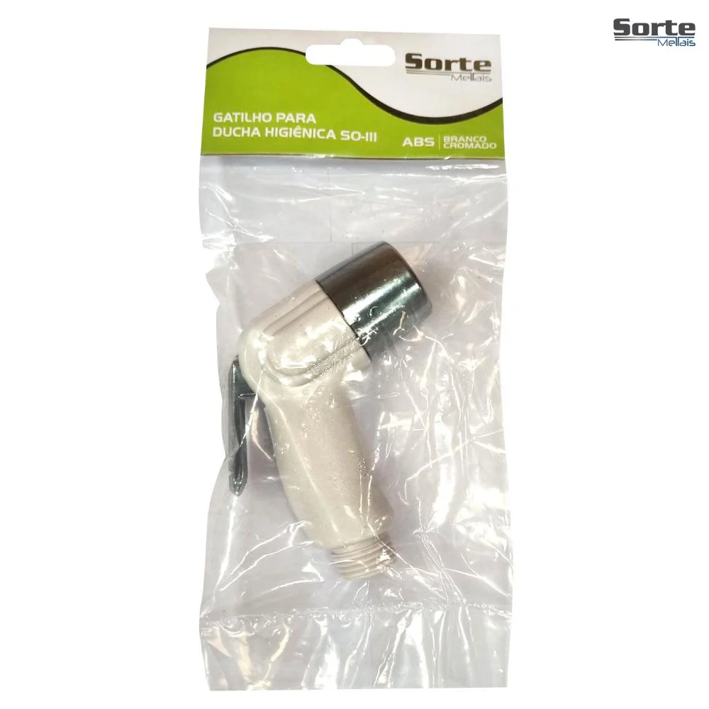 GATILHO P/DUCHA HIGIENICA BRANCA/CROMADA SORTE