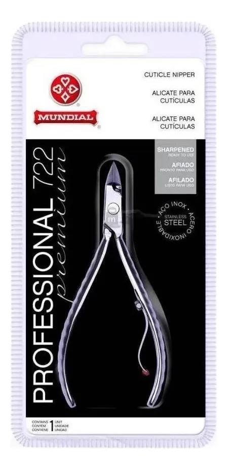 Alicate de cuticula inox Mundial