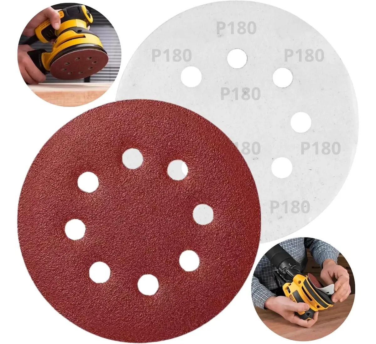 DISCO LIXA VELCRO C/FURO 80 125MM FERTAK