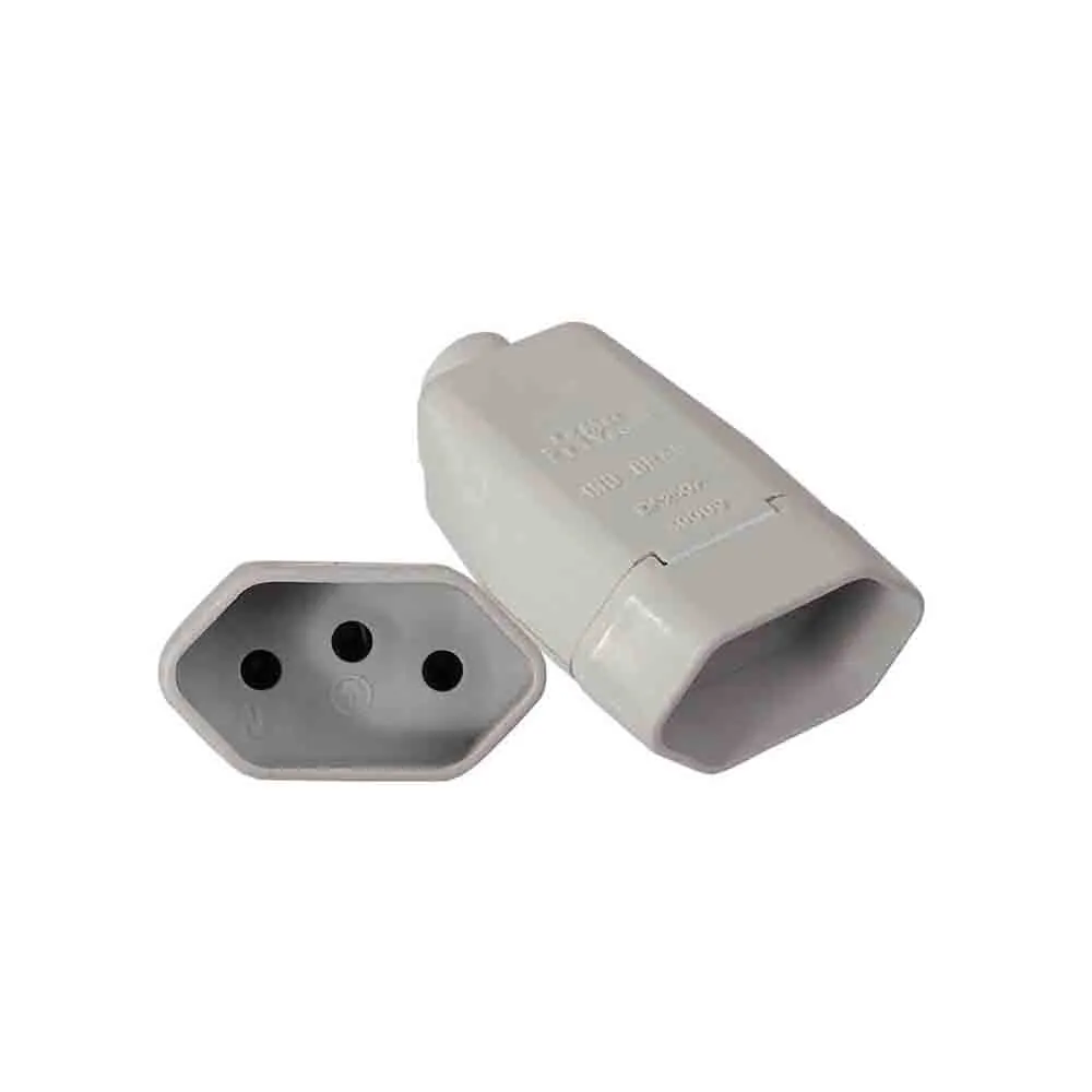 PINO FEMEA 20A BRANCO 2P+T LUSTER