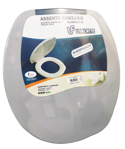 ASSENTO ALMOFADADO SLIM CINZA UNIFORTE