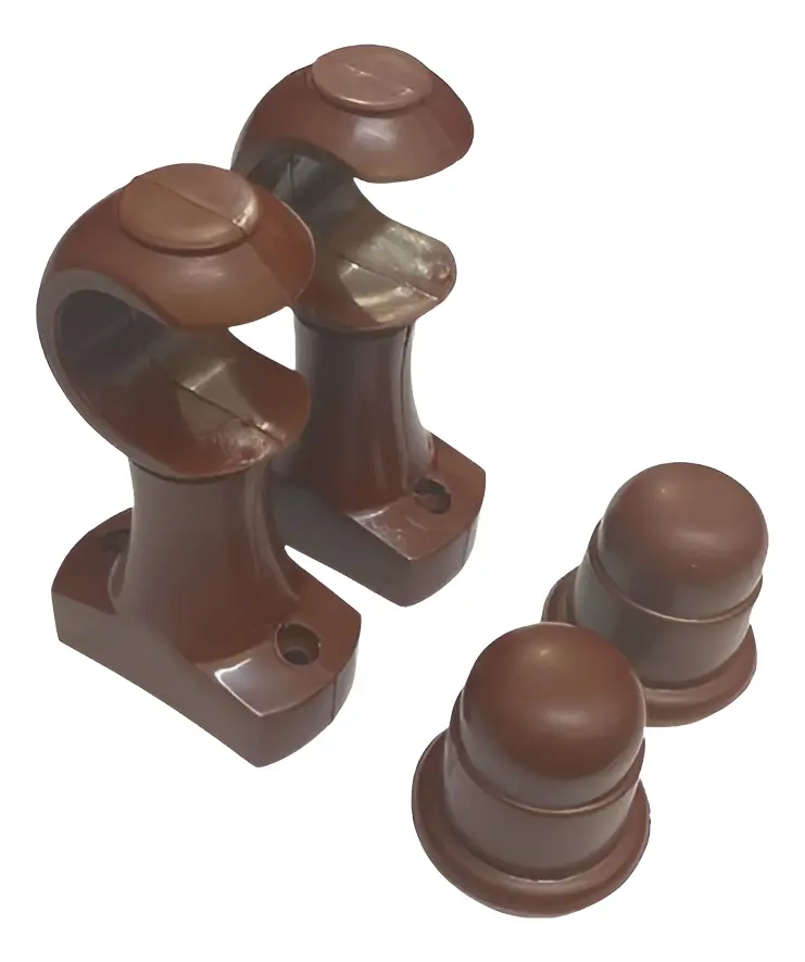 KIT CORTINA 19MMX1,50M C/3PCS MOGNO