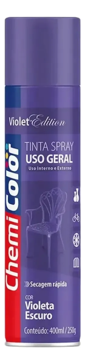 TINTA SPRAY GERAL 400ML VIOLETA CLARO CHEMICOLOR