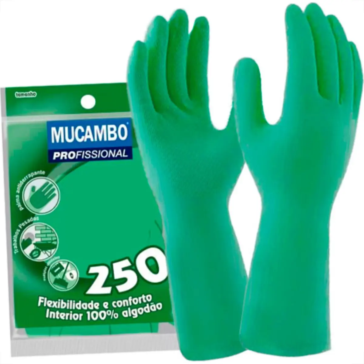 LUVA VERDE FORRADA MEDIA MUCAMBO