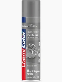 TINTA SPRAY GERAL 400ML ALUMINIO CHEMICOLOR