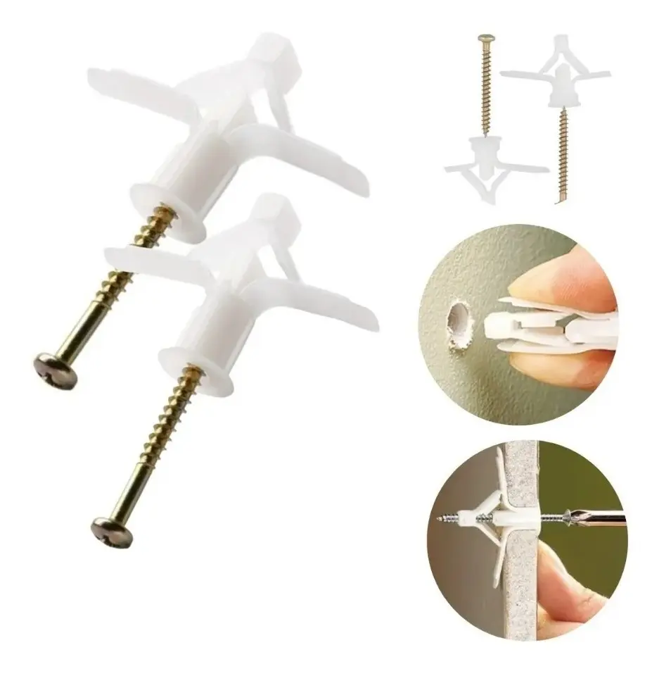 BUCHA C/PARAFUSO P/GESSO 8MM C/25PCS PENTAFIX