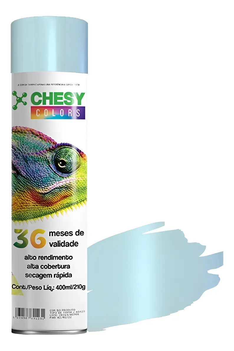 TINTA SPRAY GERAL 400ML/210G AZUL CLARO CHESY
