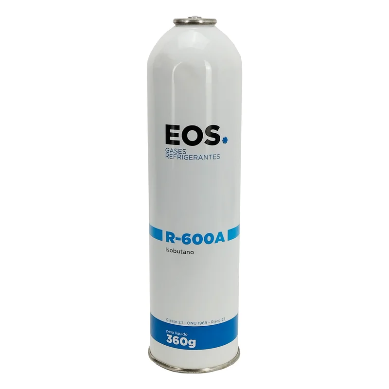 ONU 1969 ISOBUTANO GAS PEQUENOS RECIPIENTES R600A CILINDRO DE 360G CL. RS. 2.1  R600A EOS