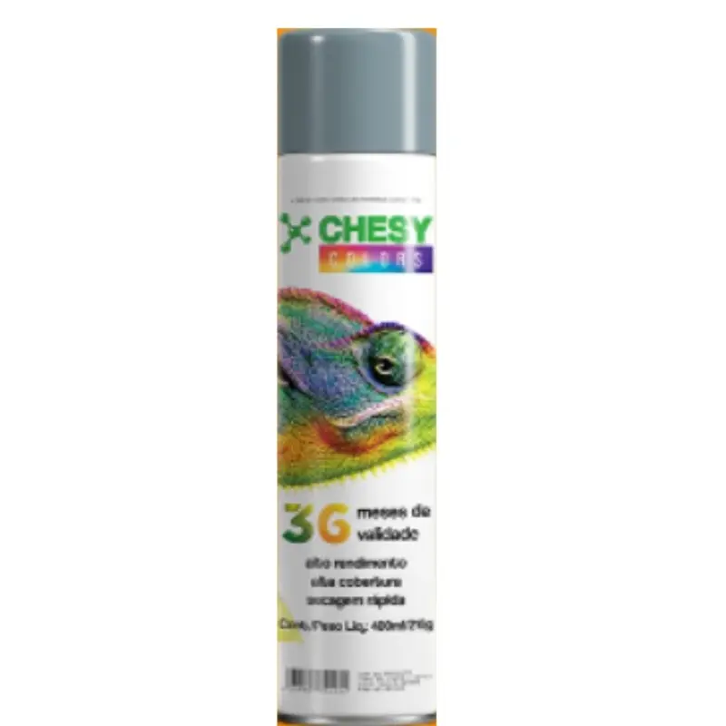 TINTA SPRAY ALTA TEMPERATURA ALUMINIO 400ML/210G CHESY