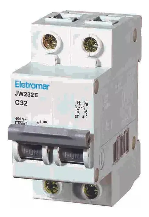 DISJUNTOR DIN 2X32 CURVA C  JW ELETROMAR