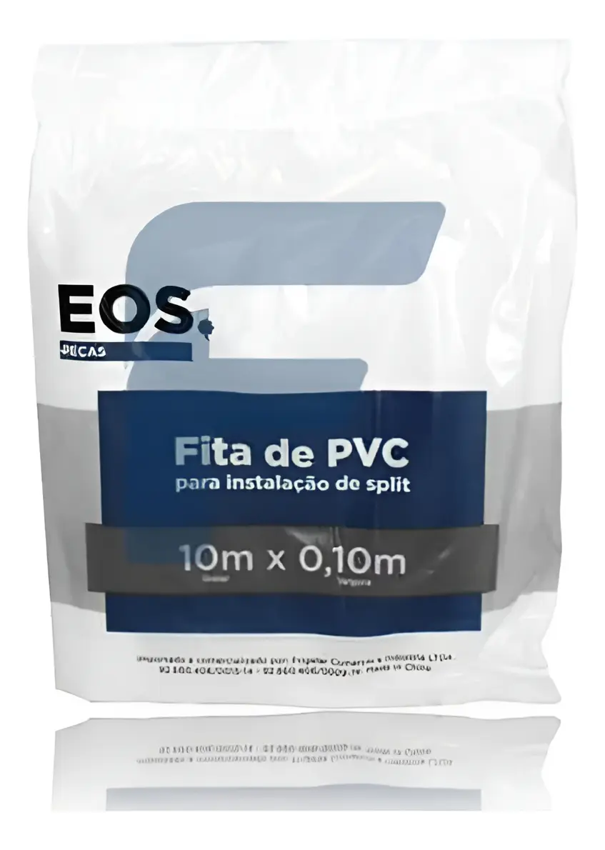 FITA PVC 10 M LINEAR X 0.10 M LARGURA COR BRANCA EOS  EOS  FITA PVC 10M BRA