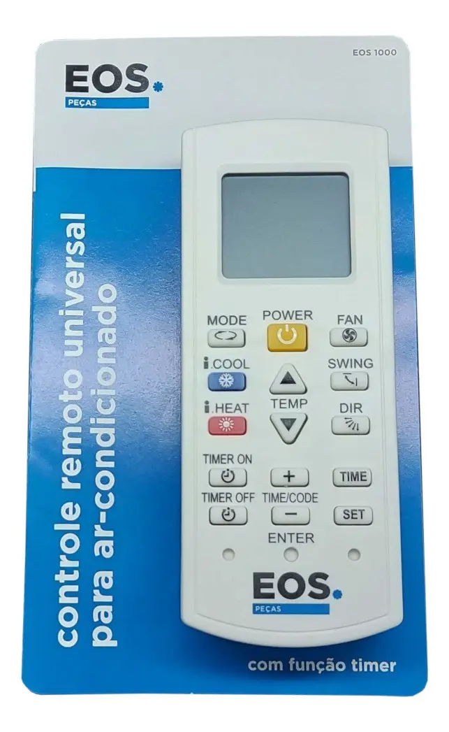 Controle Remoto Universal Eos Ar Condicionado Split - EOS-1000