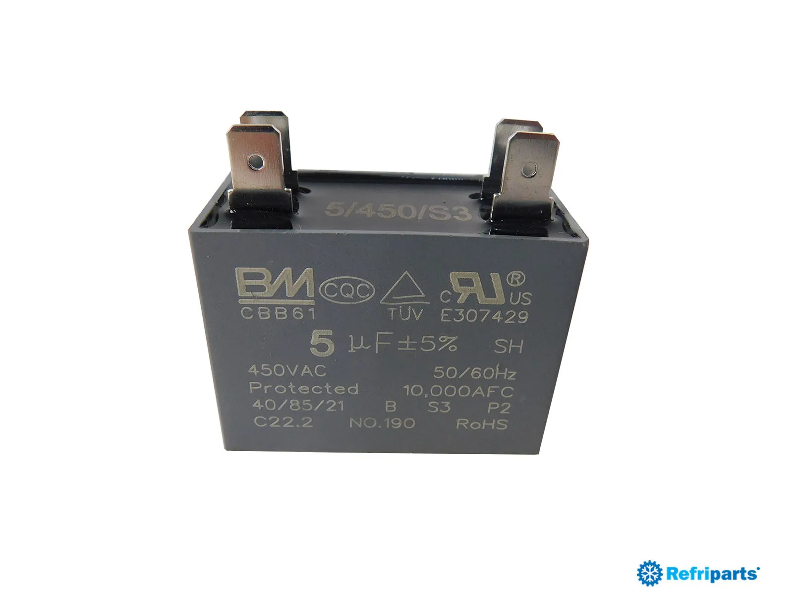 CAPACITOR SIMPLES   5MF 450V