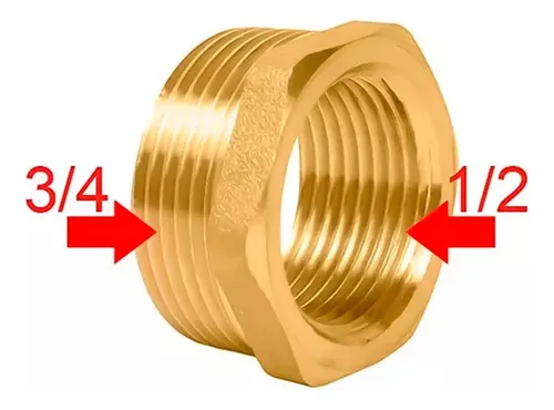 BUCHA REDUCAO 3/4X1/2 AMARELA ALPHA/HIDROFIX