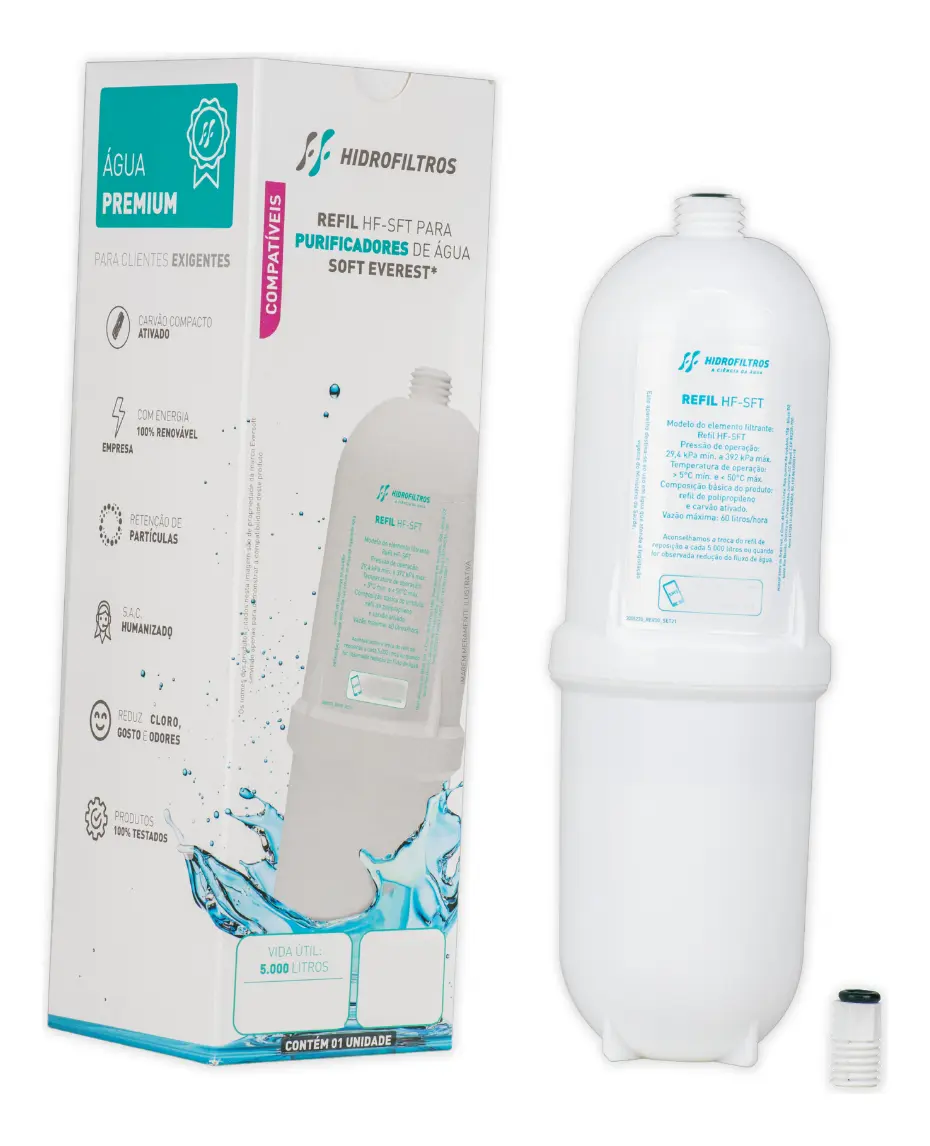 REFIL HF-SFT P/ PURIFICADORES SOFT EVEREST HIDROFILTROS