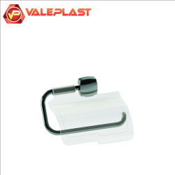 PAPELEIRA  CROMADA/CRISTAL VALEPLAST