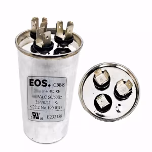 CAPACITOR DUPLO 35+2,5 MFD 440V C/ TERMINAL 50X90 CORPO ALUMINIO - 35+2,5 MFD 440V C/TERM (CEST )