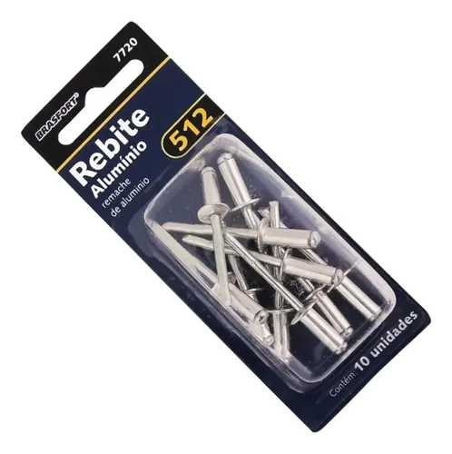 REBITE ALUMINIO 512 C/10 BRASFORT