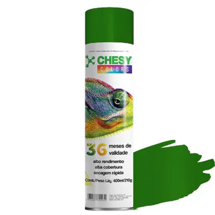 TINTA SPRAY GERAL 400ML/210G VERDE CLARO CHESY