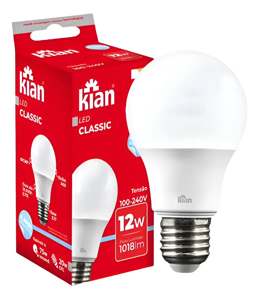 LAMP LED A60 12W E27 LUZ BR KIAN