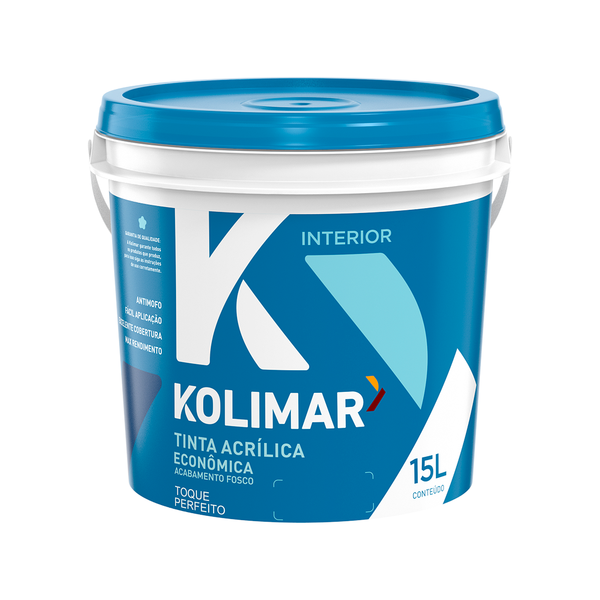 TINTA ACRILICA INTERIOR NEVE 15L KOLIMAR
