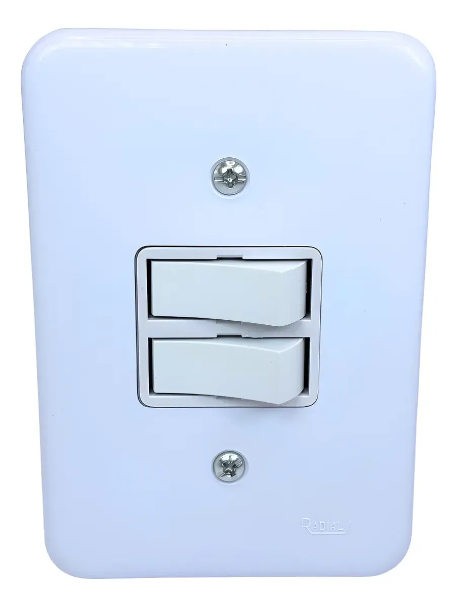 INTERRUPTOR C/PLACA 2 SECOES RADIAL-POLAR