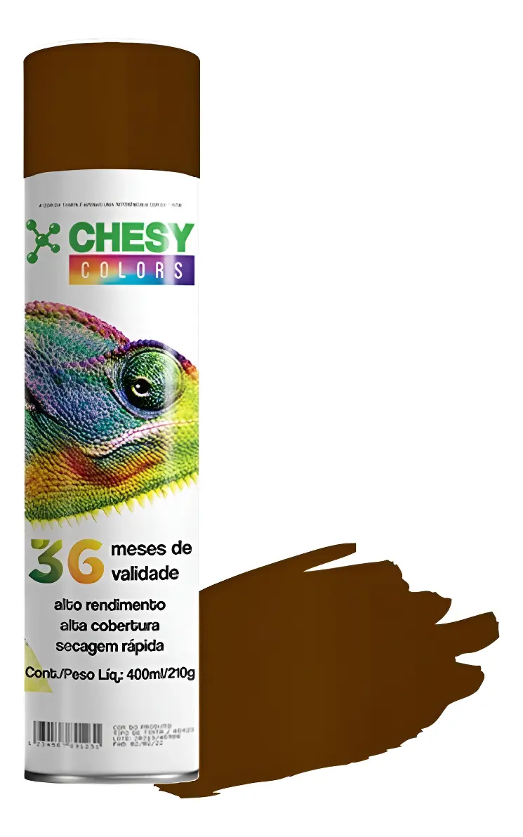 TINTA SPRAY GERAL 400ML/210G MARRON CHESY