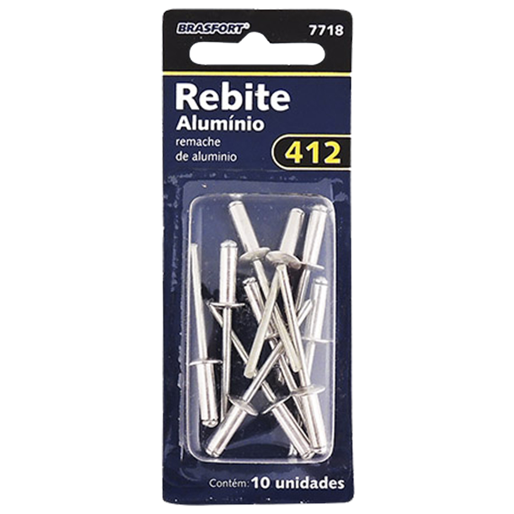 REBITE ALUMINIO 412 C/10 BRASFORT
